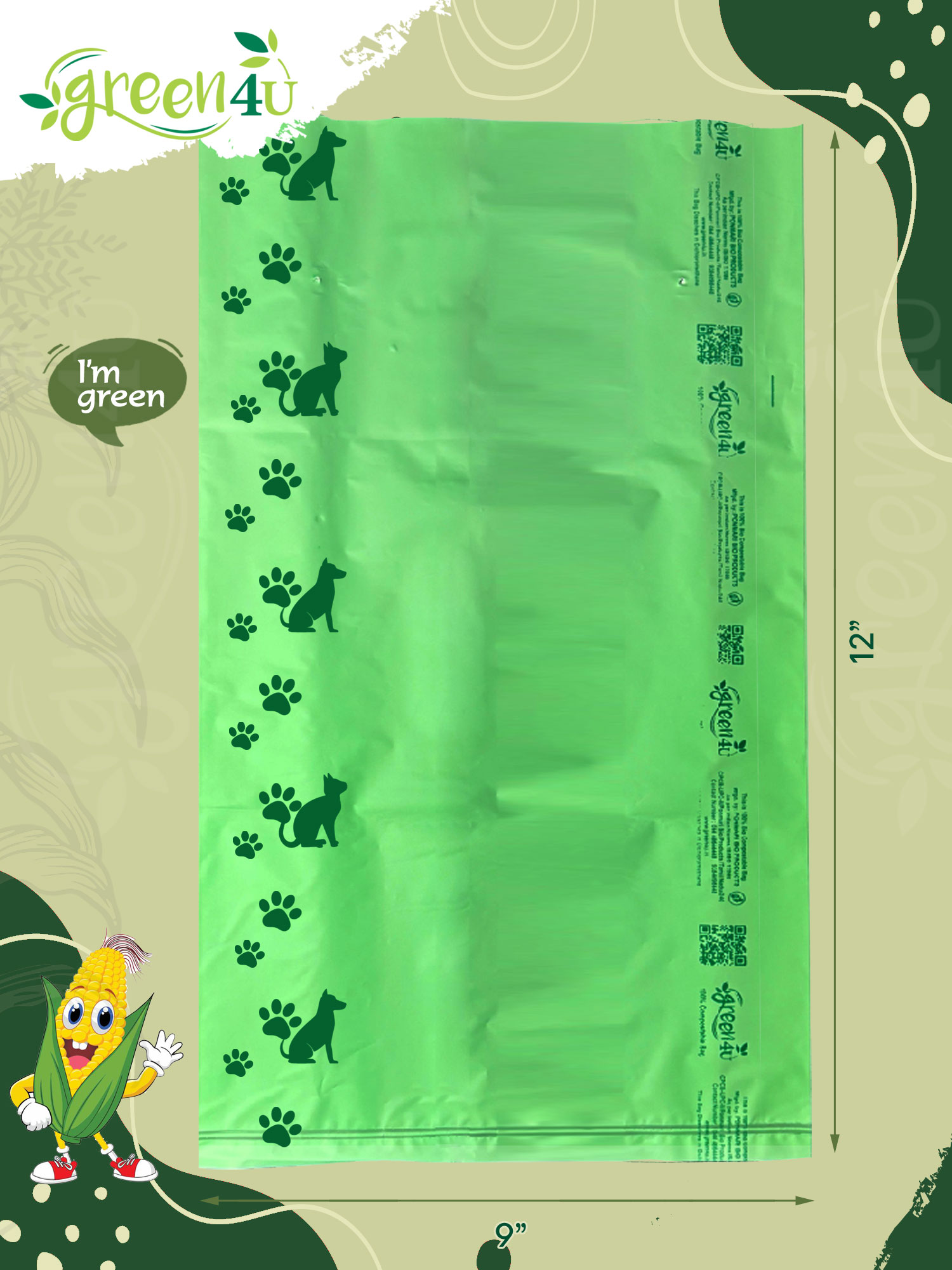 bio compostable  pet poop bags