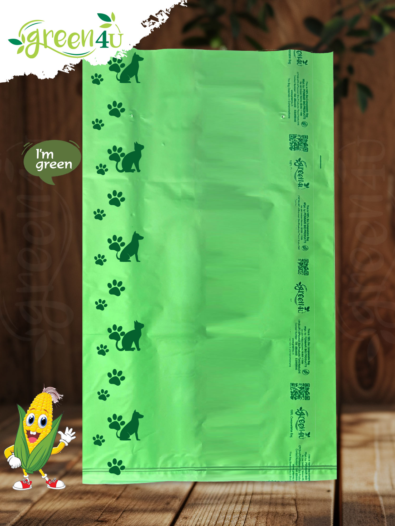 100% compostable  pet poop bags